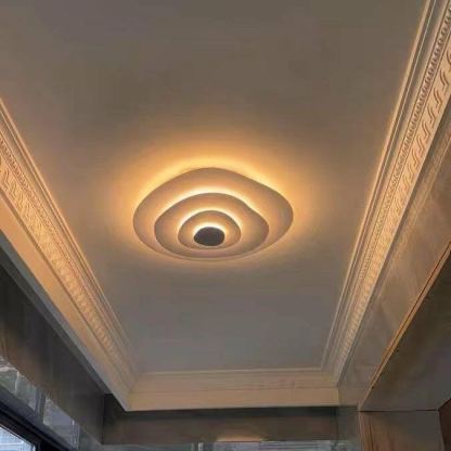 Quinn Modern Ripple Metal Ceiling Light Fixture Bedroom Living Room
