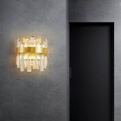 Herbert Classical Urban Crystal  Metal Wall Lamp Bedroom  Dining Room