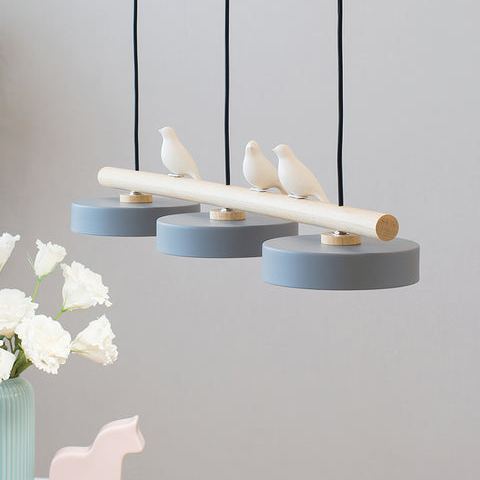 Morandi Modern Metal Wood Resin Acrylic Pendant Light Dining Room Bedroom