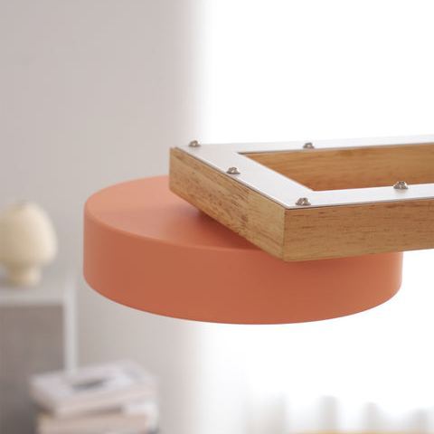 Morandi Modern Metal Wood Resin Acrylic Pendant Light Dining Room Bedroom