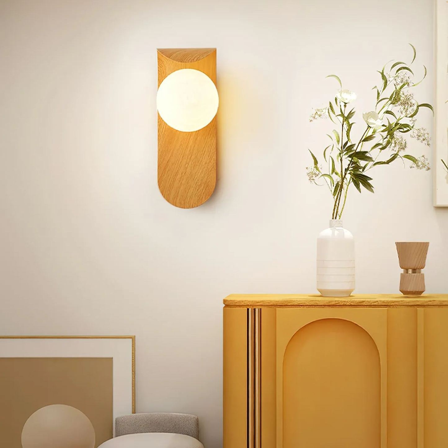 Muto Modern Walnut Ceiling Lamp Bedroom Dining Room