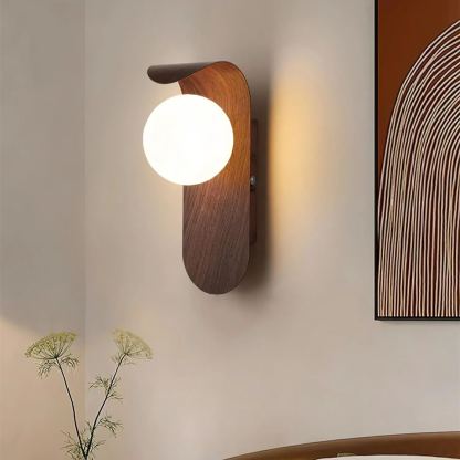 Muto Modern Walnut Ceiling Lamp Bedroom Dining Room