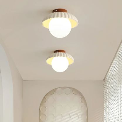 Hailie Vintage Brown Green Ceiling Light Bedroom Dining Room
