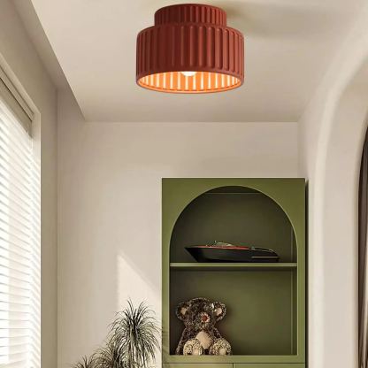 Hailie Modern Beige White Orange Green Ceiling Lamp Bedroom  Dining Room