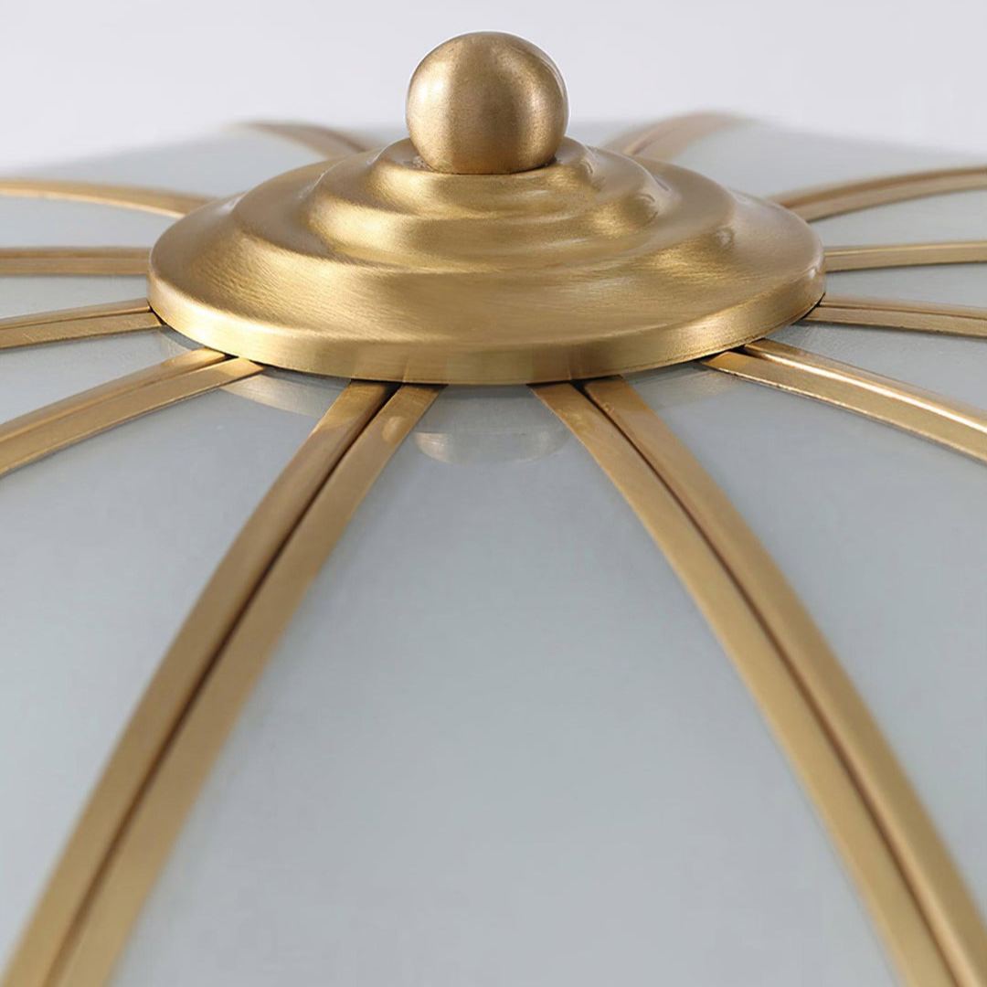 Alessio Modern Metal Glass Ceiling Lamp Bedroom Living Room