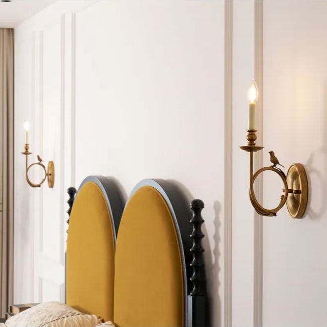 Alessio Vintage Palace Candle Wall Light Fixture Bedroom Hallway