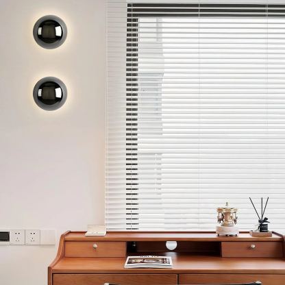 Orr Modern Unusual Sphere Metal Wall Light Bedroom Hallway Living Room