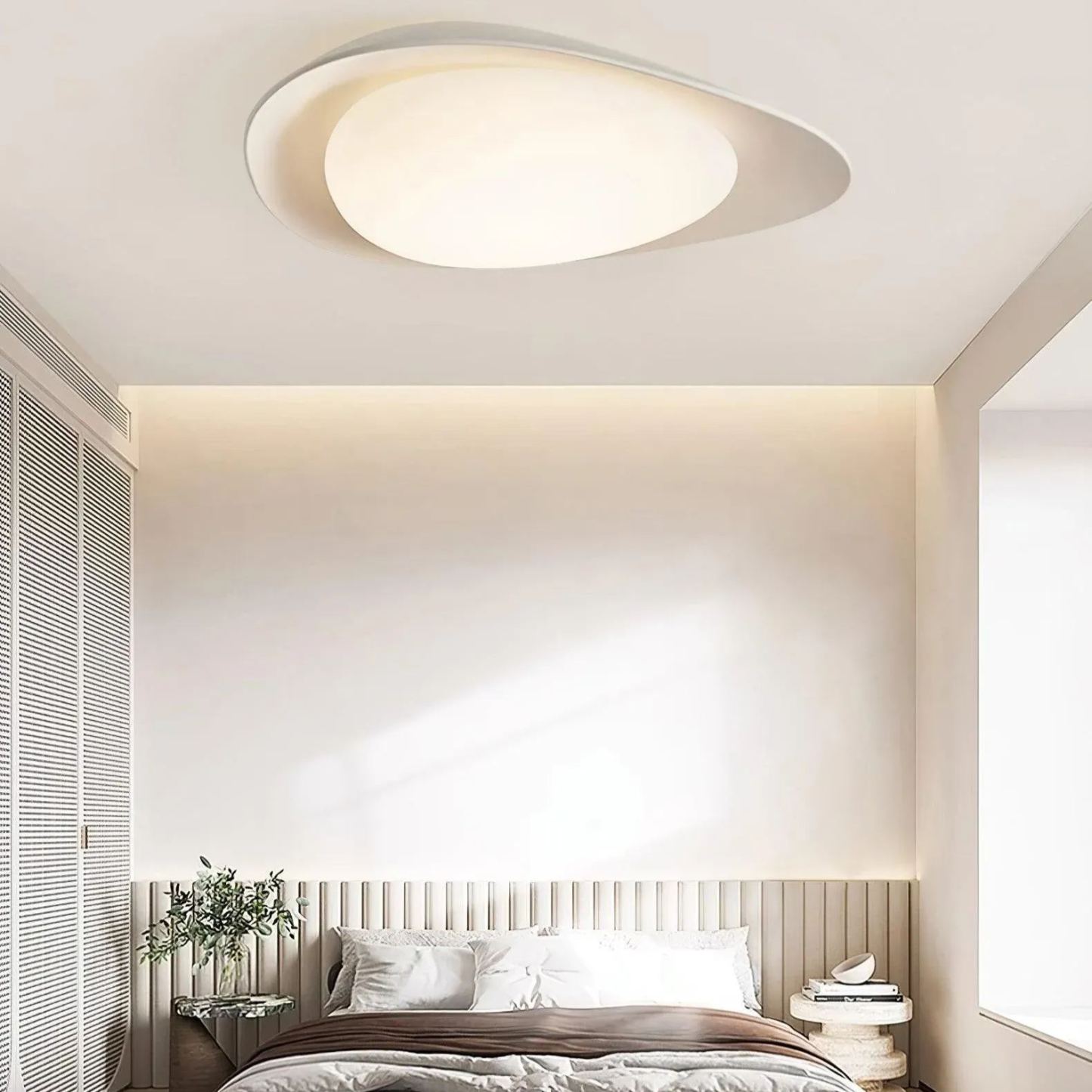 Quinn Modern Unusual Resin PE Ceiling Light Bedroom Hallway Living Room