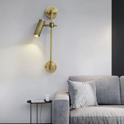Edge Modern Industrial Metal Wall Light Bedroom Living Room