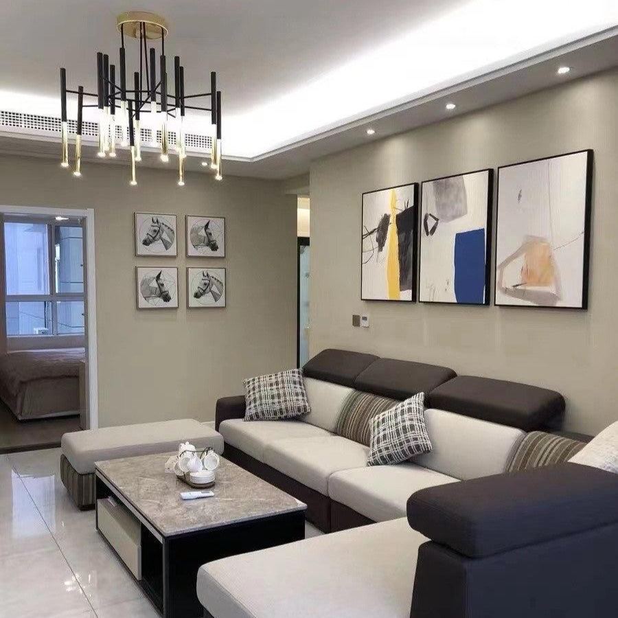 Marilyn Modern Tubular Metal Chandelier Living Room Hallway Bedroom