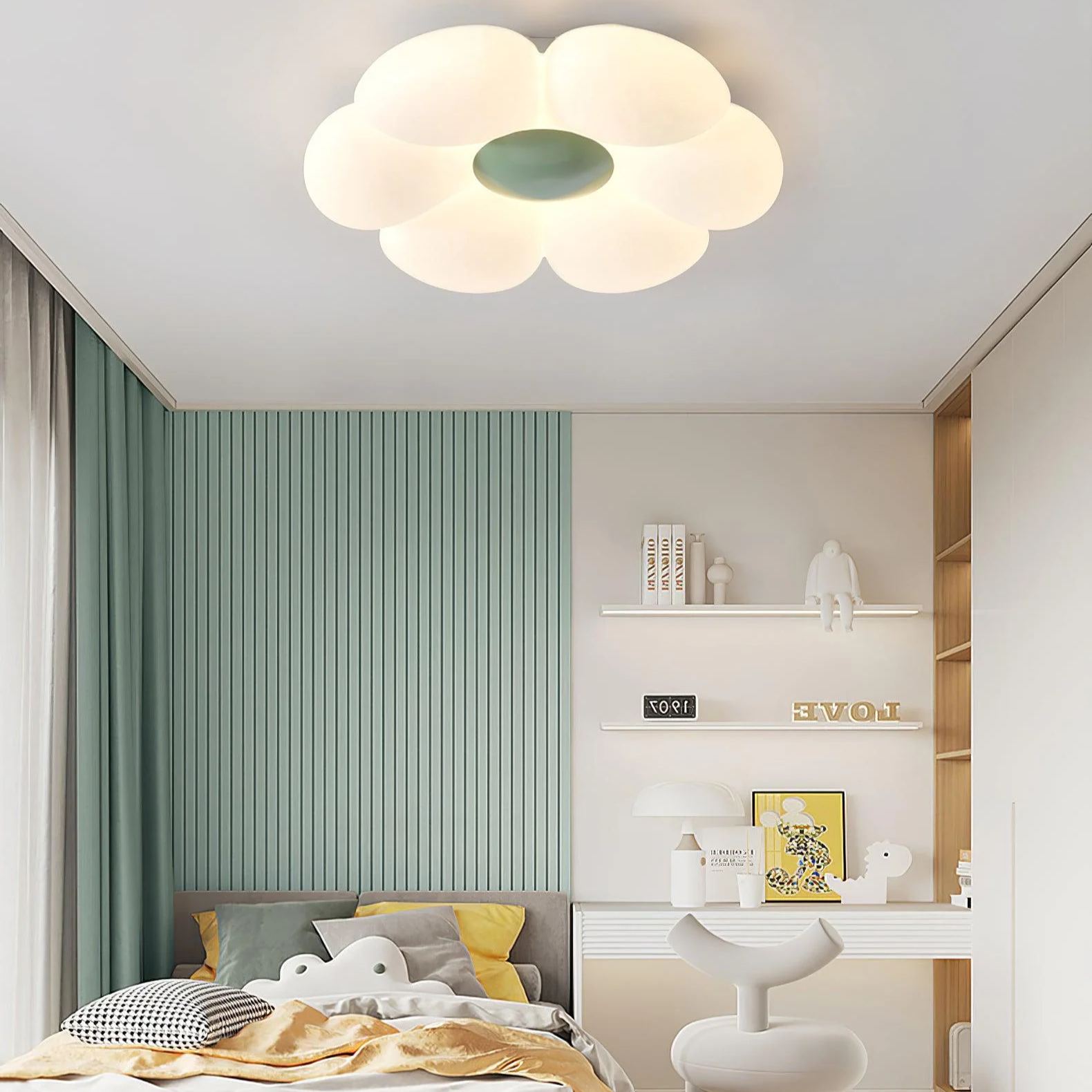 Quinn Modern Metal PE Acrylic Ceiling Light Bedroom Living Room