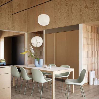 Hailie Modern Round Metal Glass Pendant Light Bedroom Dining Room