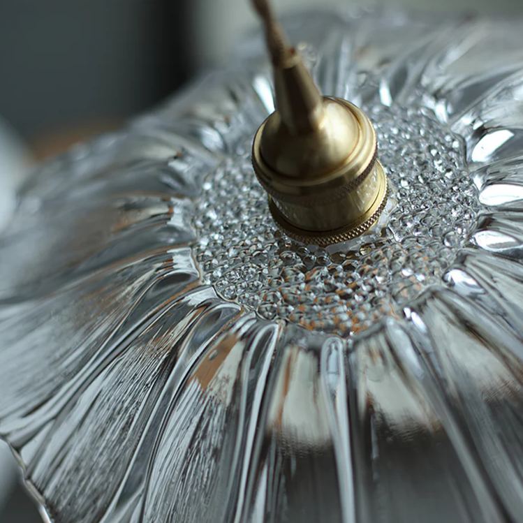 Carins Flower Glass Pendant Light Detail, Lassola Lighting
