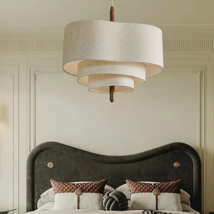 Renée Modern Pebble Fabric Pendant Light Bedroom Dining Room