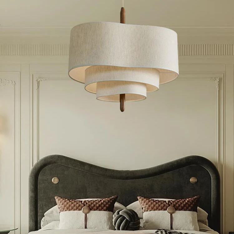 Renée Modern Pebble Fabric Pendant Light Bedroom Dining Room