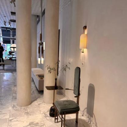 Alessio Metal Glass White Wall Lamp Dining Room Bedroom