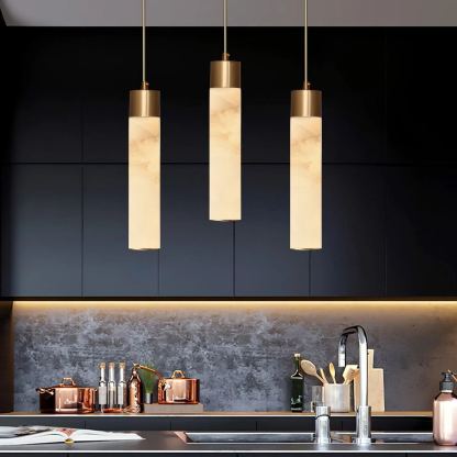 Hailie Modern Brass Resin Pendant Light Living Room Bedroom Bathroom