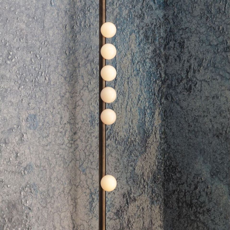 Edge Minimalism Metal Glass Wall Lamp Bedroom Living Room