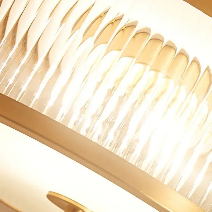 Alessio Modern Round Metal Glass Ceiling Lamp Dining Room Bedroom