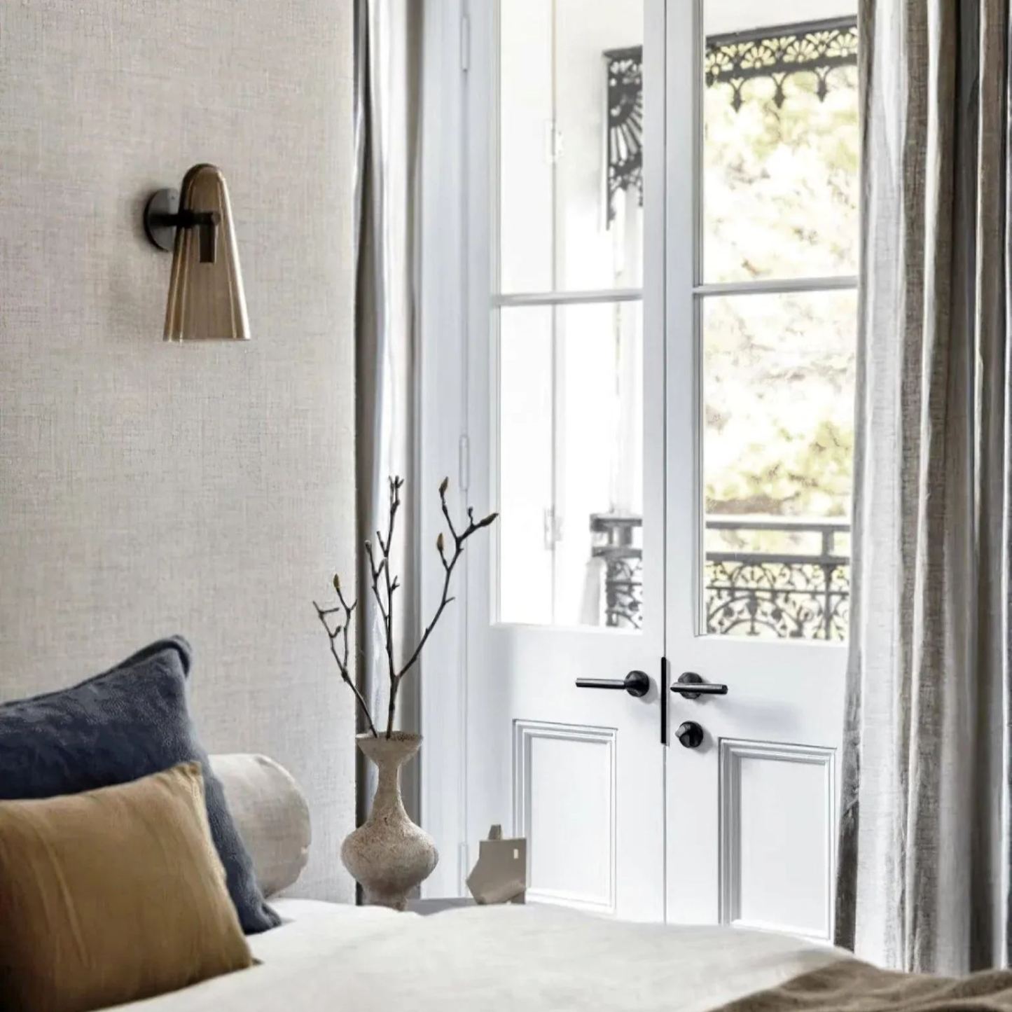 Edge Modern Unusual Glass Wall Light Shades Bathroom Bedroom Hallway