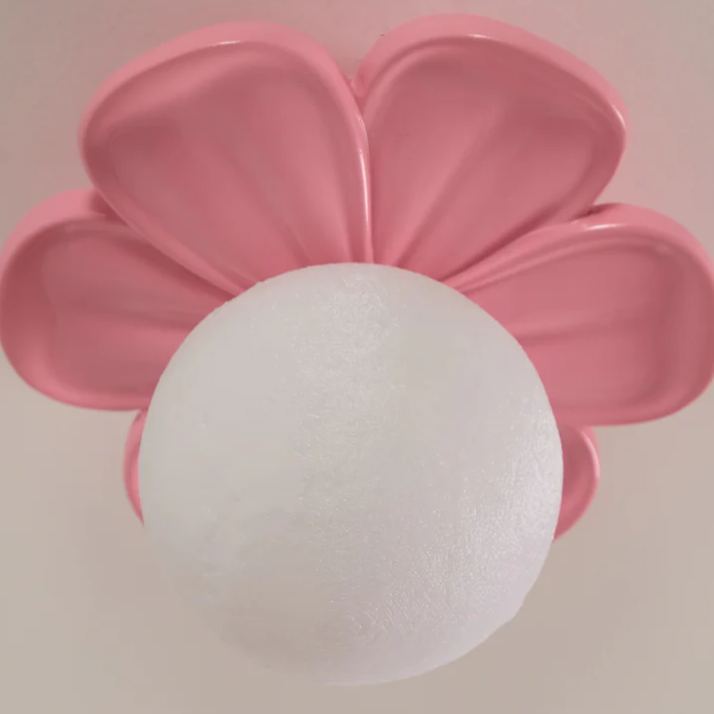 Carins Resin Pink Beige Flower Ceiling Lamp Dining Room Bedroom