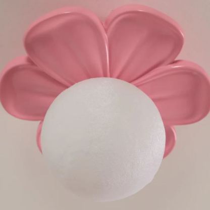 Carins Resin Pink Beige Flower Ceiling Lamp Dining Room Bedroom