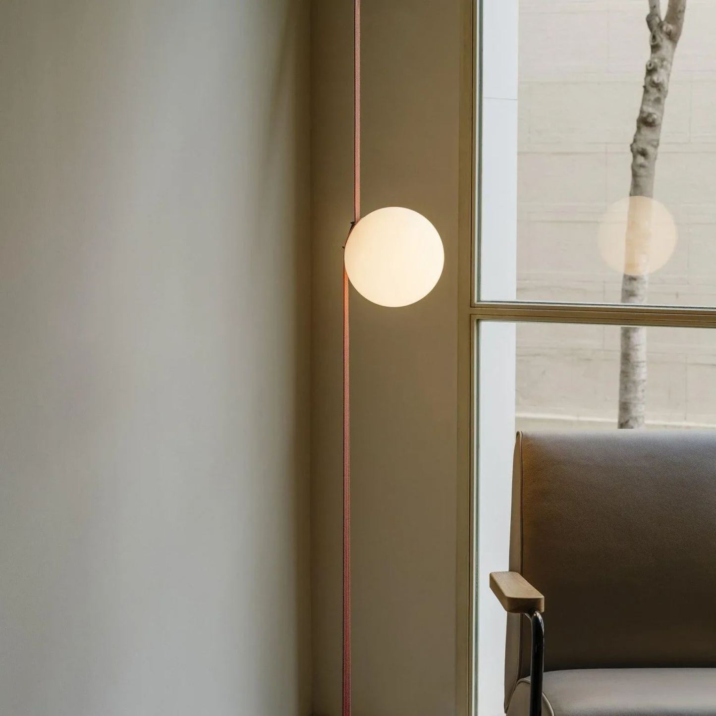 Valentina Modern Unusual Leather Canvas Pentand Light Living Room Bedroom