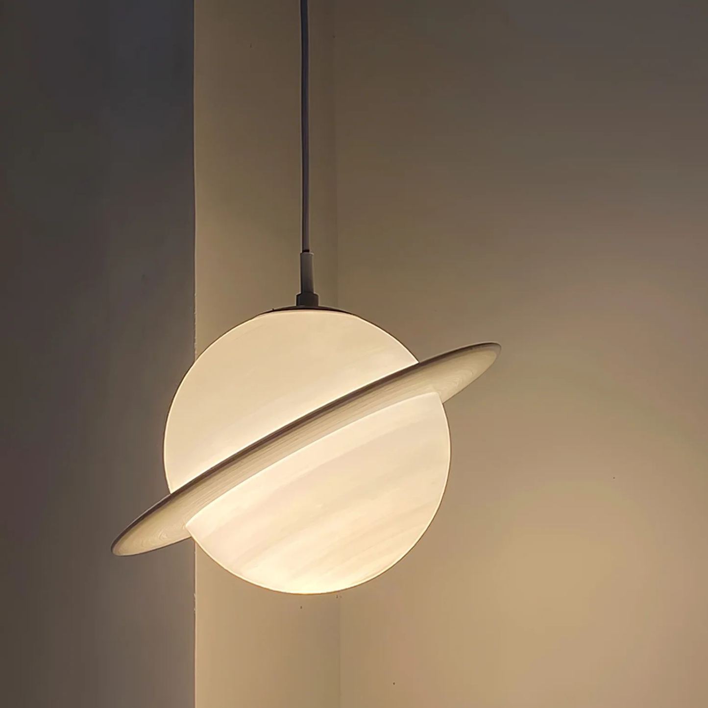 Hailie Modern Jupiter Round Pendant Light Shades Bedroom