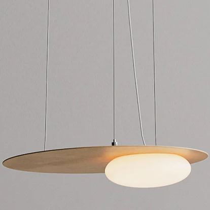 Hailie Modern Round Metal Acrylic Pendant Light Bedroom Dining Room