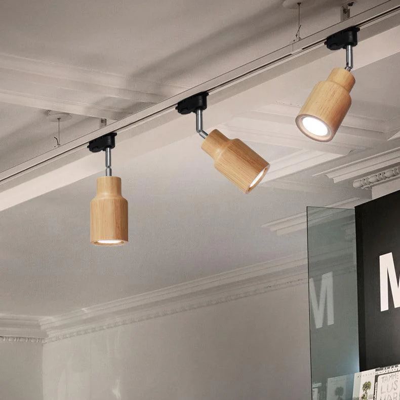 Ozawa Modern Wood Track Ceiling Light Living Room Bedroom Hallway