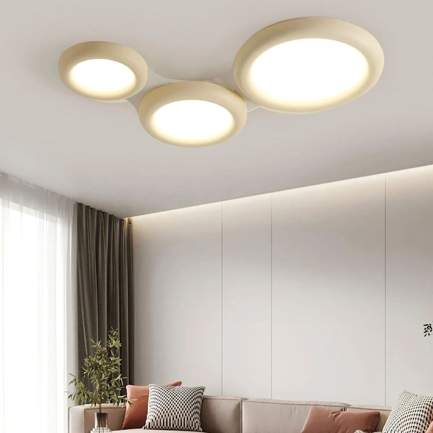 Quinn Modern Round LED Acrylic Ceiling Light Bedroom Living Room