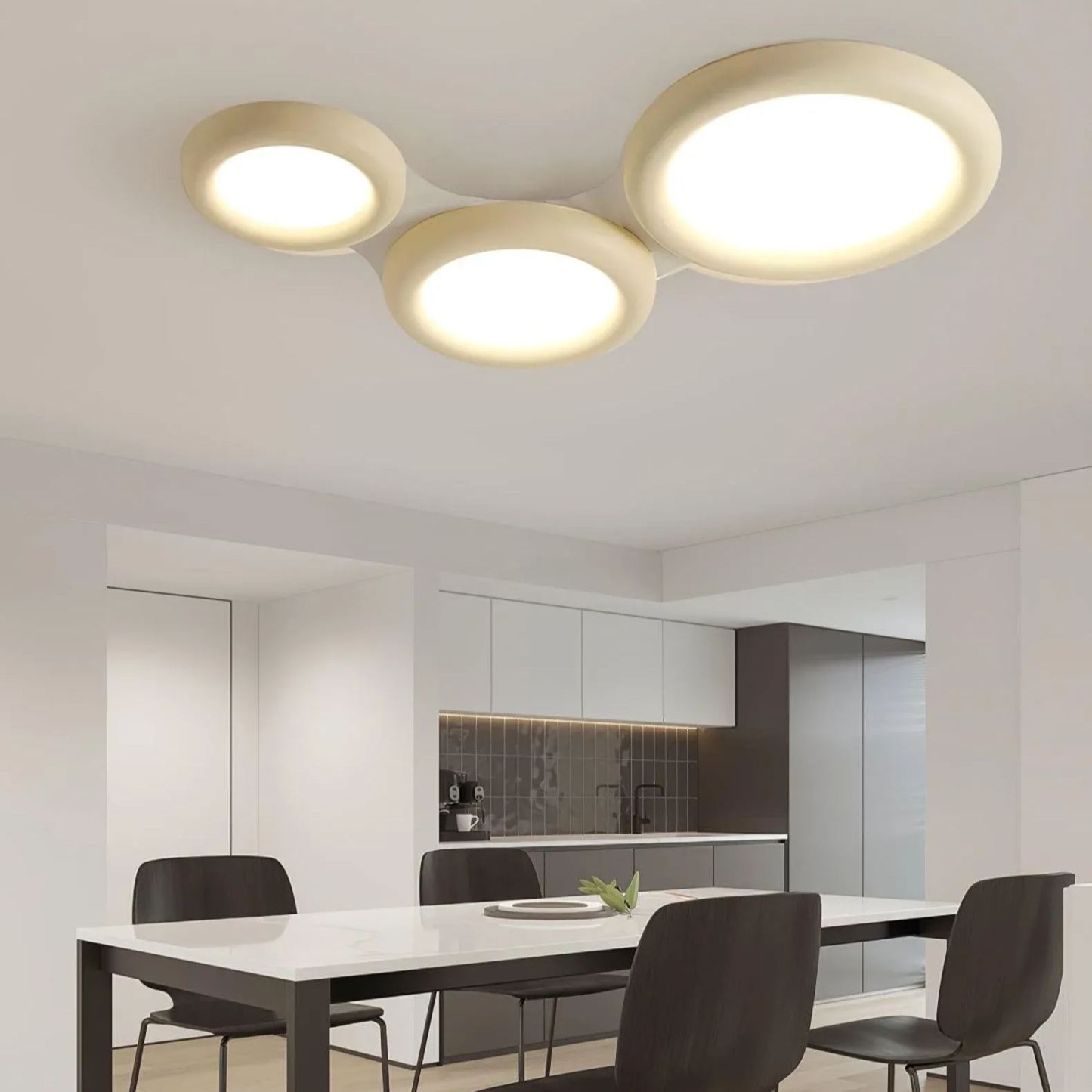 Quinn Modern Round LED Acrylic Ceiling Light Bedroom Living Room