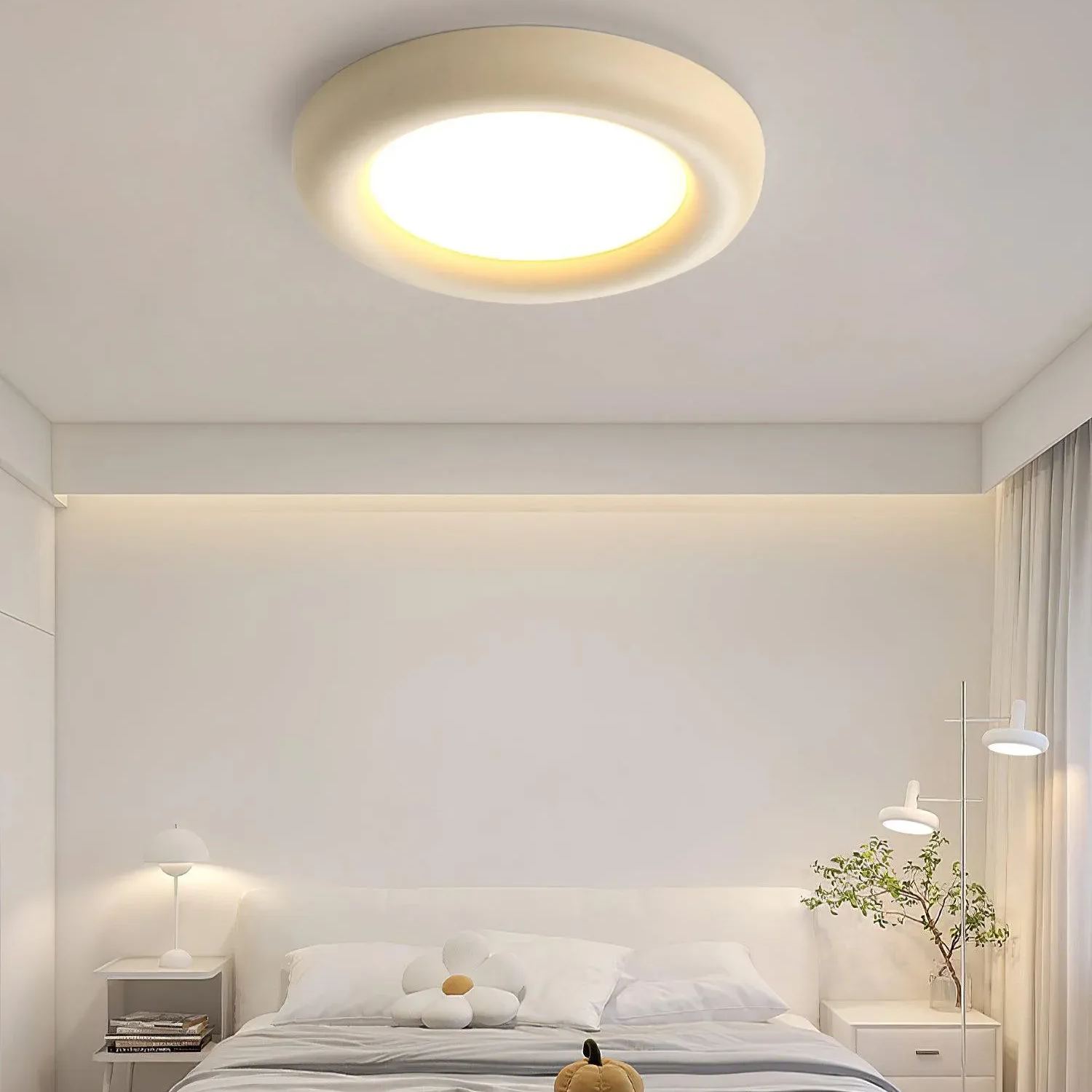 Quinn Modern Round LED Acrylic Ceiling Light Bedroom Living Room