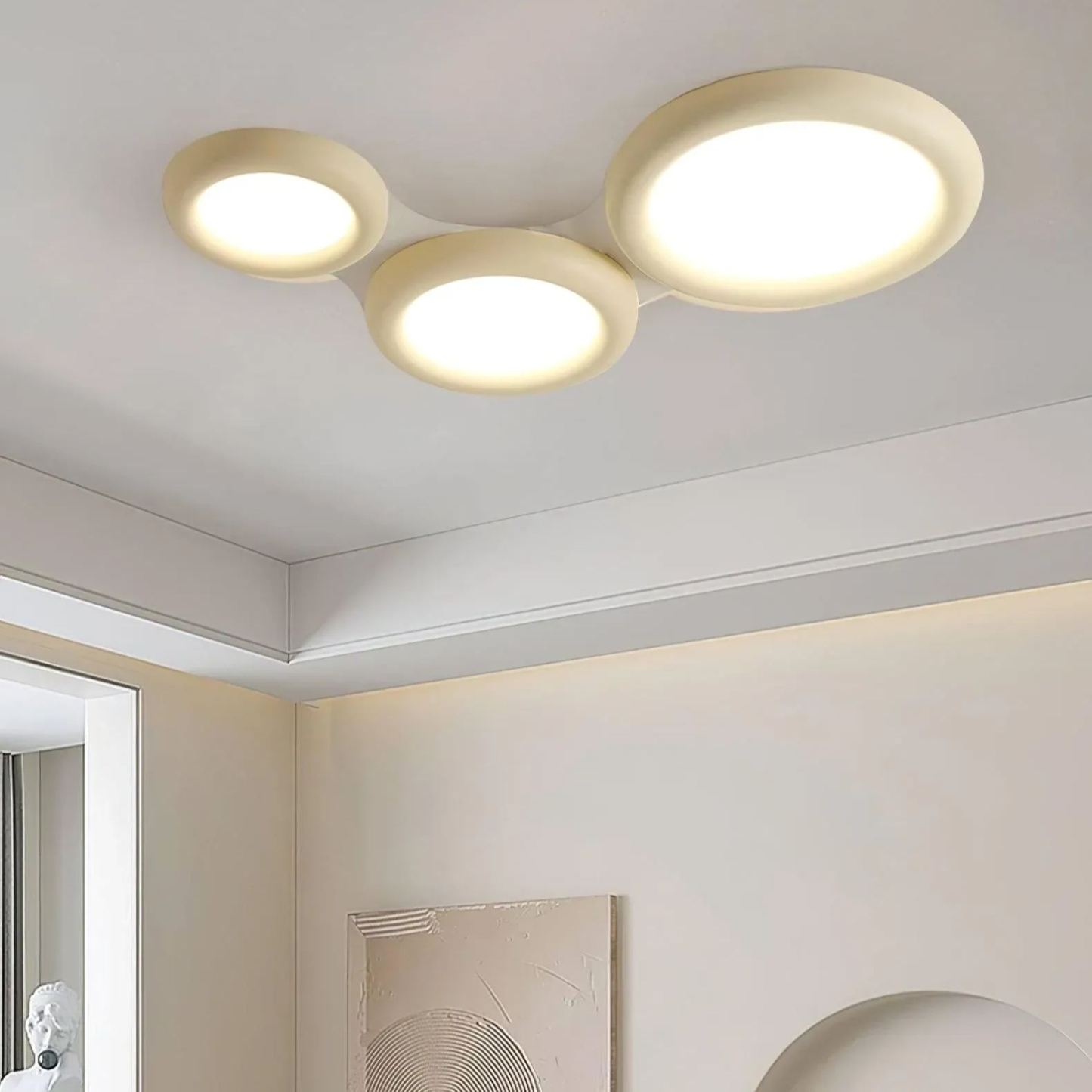 Quinn Modern Round LED Acrylic Ceiling Light Bedroom Living Room