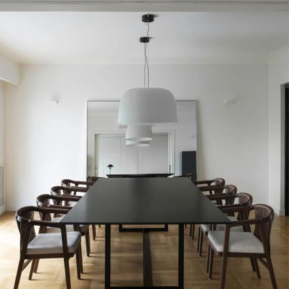 Carins Modern Round Metal Pendant Light Shades Living Study Room