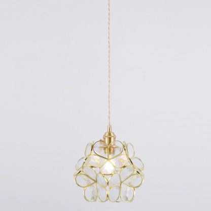 Alessio Vintage Flower Glass Pendant Light Shades Living Room Bedroom
