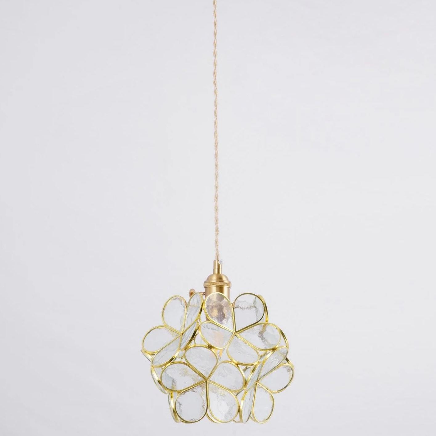 Alessio Vintage Flower Glass Pendant Light Shades Living Room Bedroom