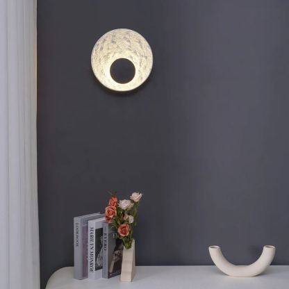 Byers Modern LED Round Resina Wall Lamp Bedroom Dining Room