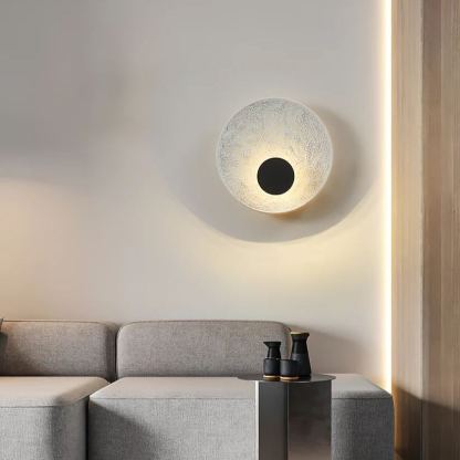 Byers Modern LED Round Resina Wall Lamp Bedroom Dining Room