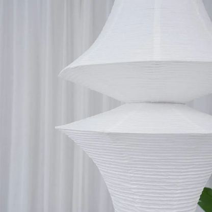 Renée Geometric Style Metal Paper Pendant Light Bedroom Living Room