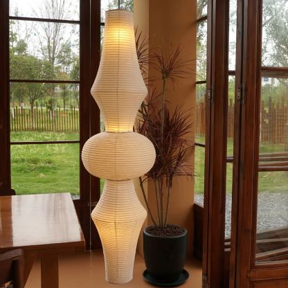 Renée Geometric Style Metal Paper Pendant Light Bedroom Living Room