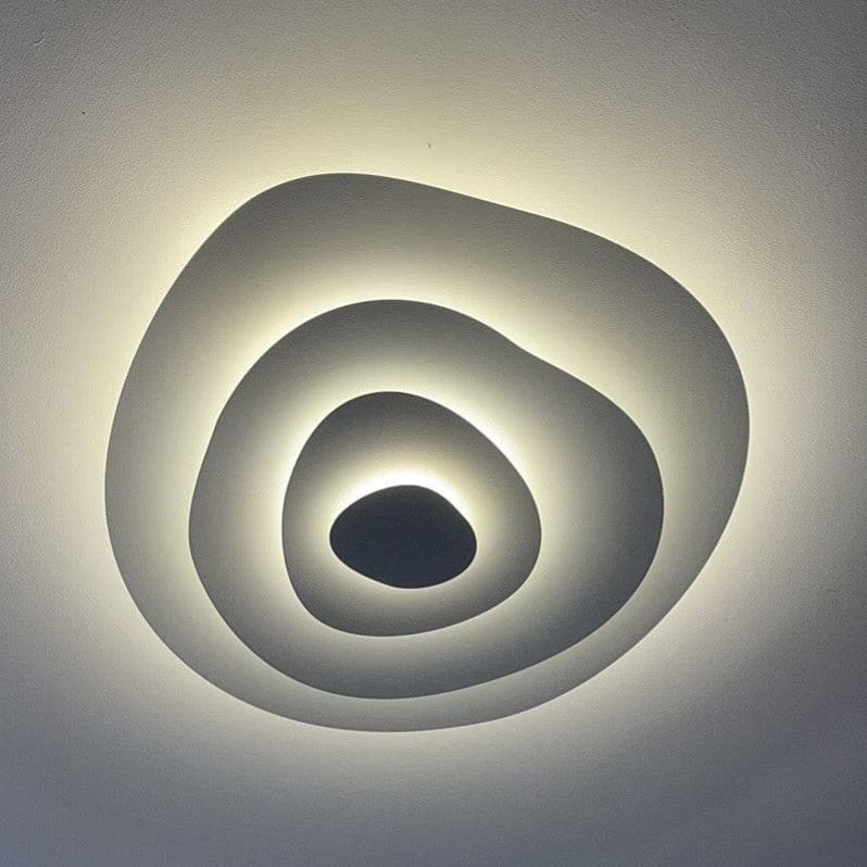 Quinn Modern Ripple Metal Ceiling Light Fixture Bedroom Living Room