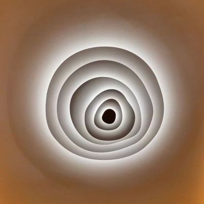 Quinn Modern Ripple Metal Ceiling Light Fixture Bedroom Living Room