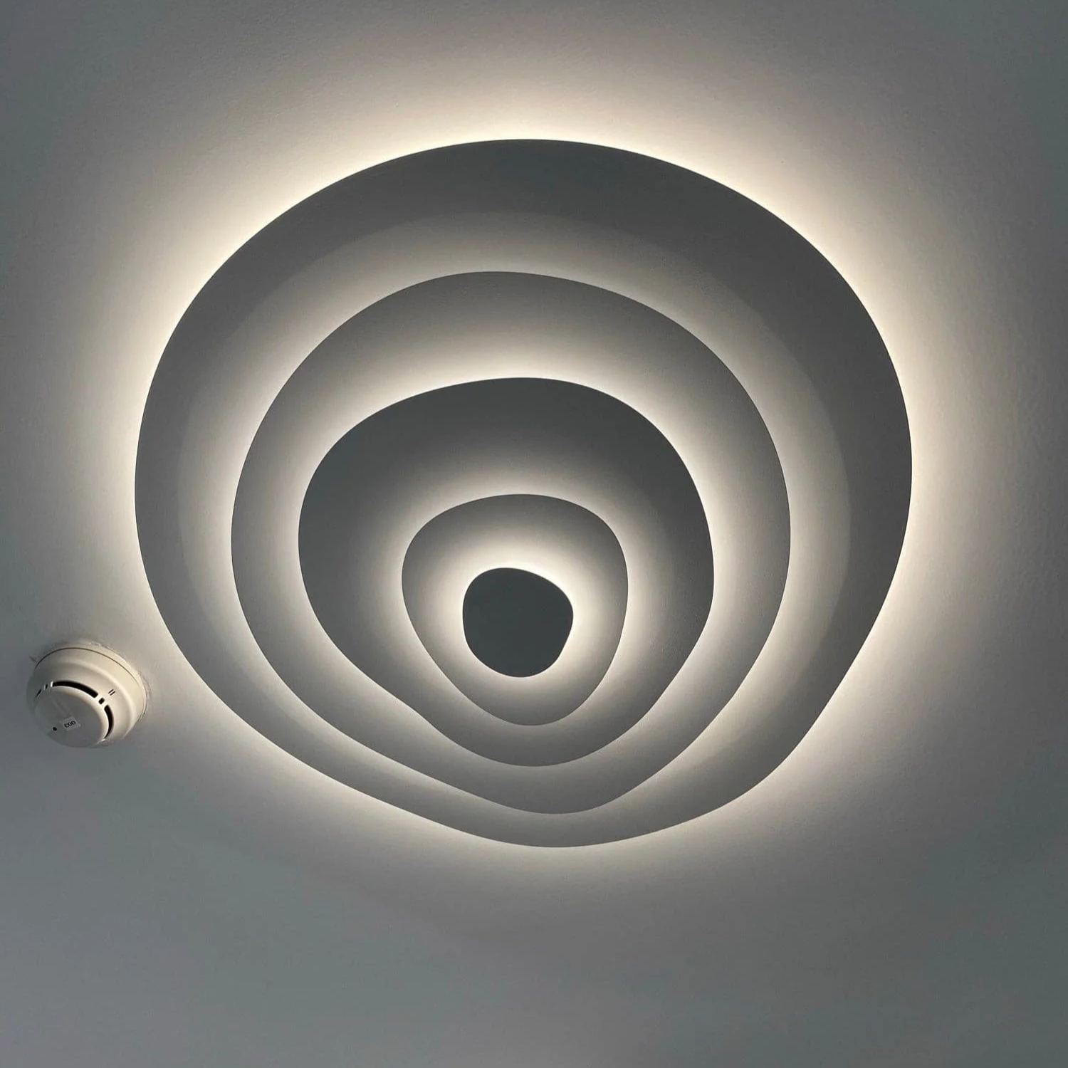 Quinn Modern Ripple Metal Ceiling Light Fixture Bedroom Living Room