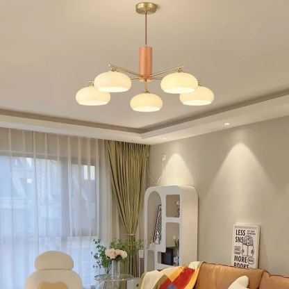 Valentina Modern Metal Glass Elliptical Pendant Light Shades Living Dining Room