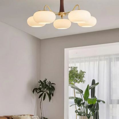 Valentina Vintage Metal Wood Pendant Light Bedroom Living Room