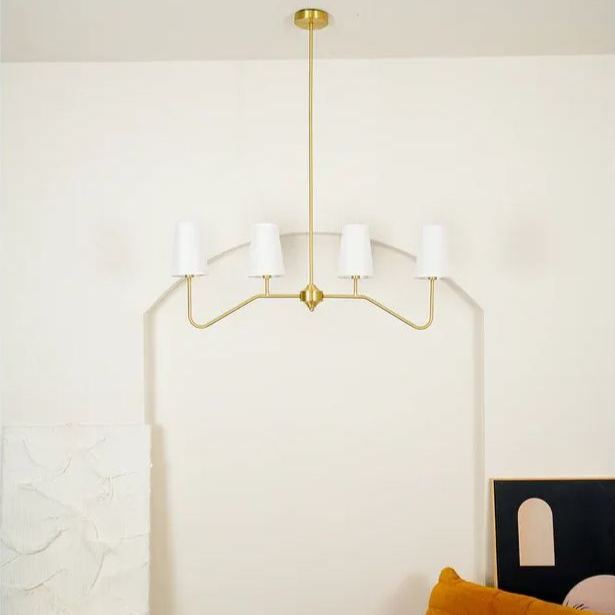Alessio Vintage Classical Metal Fabric Pendant Light Shades Living Dining Room