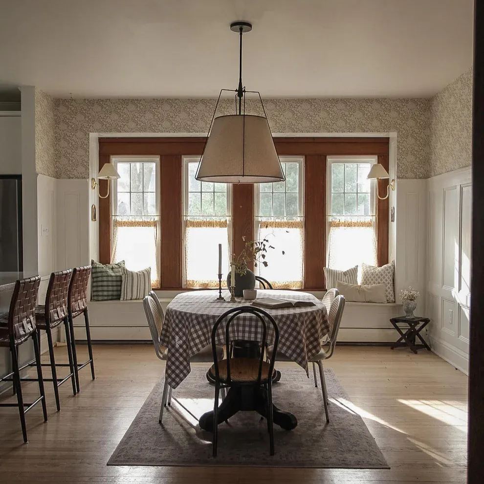 Alessio Vintage Special Metal Fabric Pendant Light Shades Dining Room