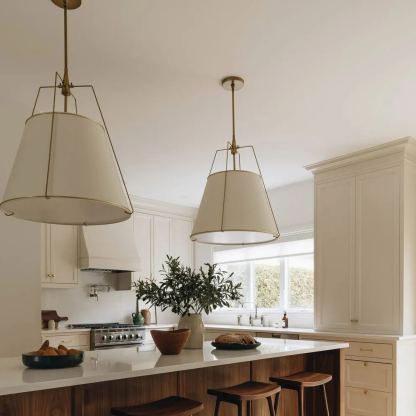 Alessio Vintage Special Metal Fabric Pendant Light Shades Dining Room