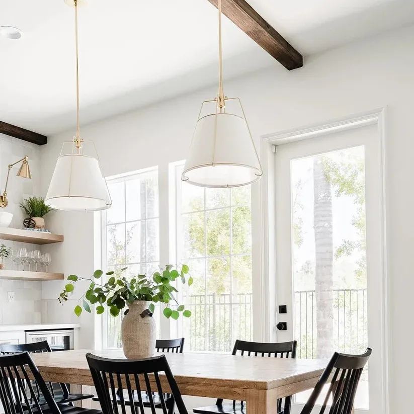 Alessio Vintage Special Metal Fabric Pendant Light Shades Dining Room